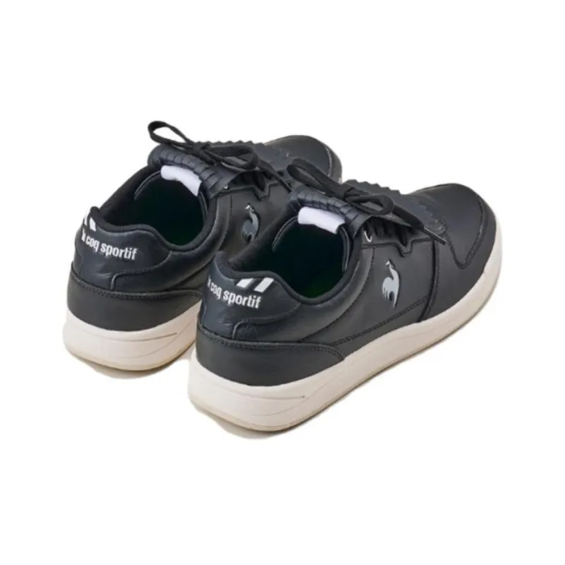 Le Coq Sportif x DESCENTE GOLF Series Cushioning Breathable Low-Top Golf Shoes Unisex Black White-3