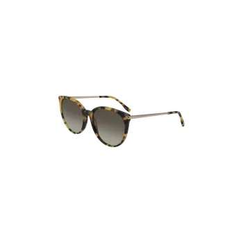 LACOSTE Round Sunglasses Women's Tortoiseshell