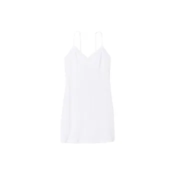 Victoria's Secret PINK/VICTORIA'S SECRET Lace Trim Pointelle Short Slip/W Nightgown Women's White
