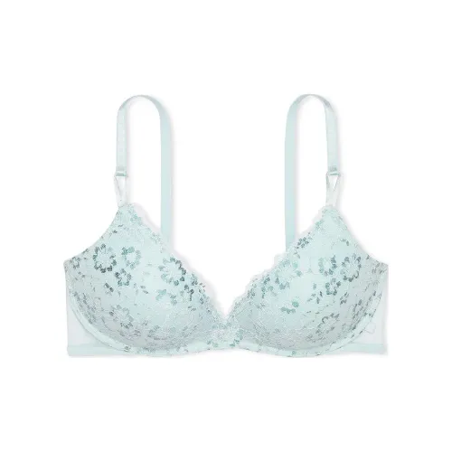 Victoria's Secret Sexy Tee Lace Wireless Push-Up Bra / Ballad Blue Bra Women's Folk Blue