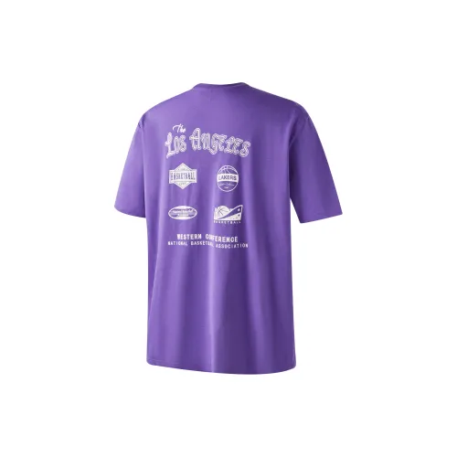 NBA Los Angeles Lakers T-Shirts Unisex Purple