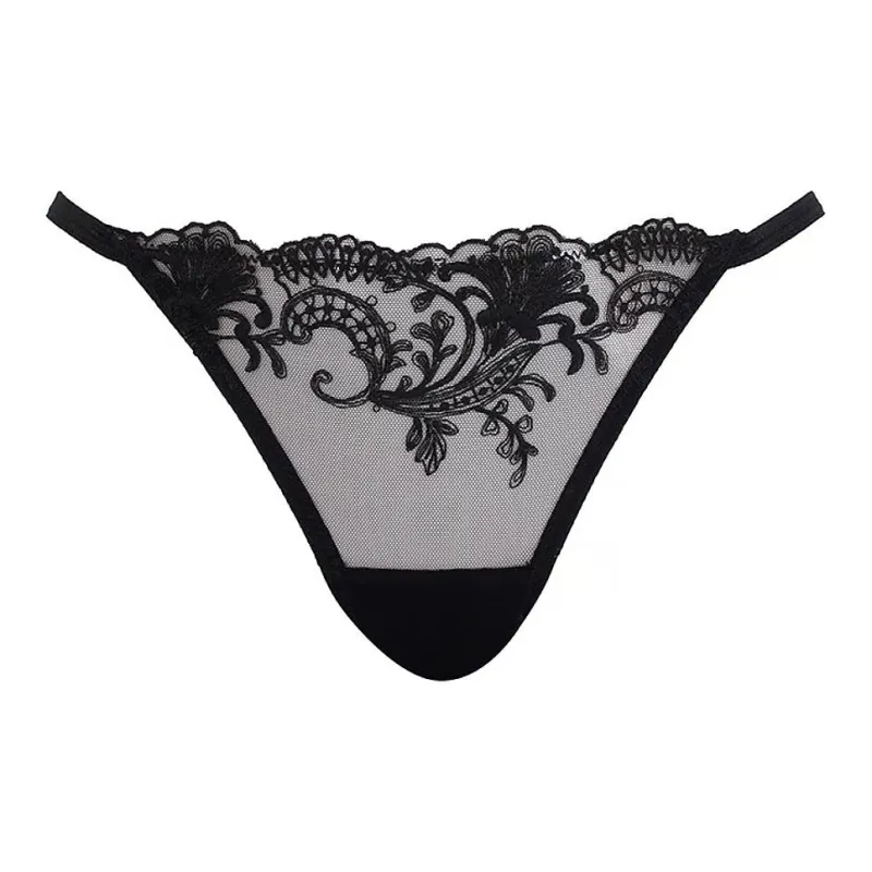 Victoria's Secret BLUEBELLA Marseille Thong Panty Black Underpants Women's 1 Pack Black-0
