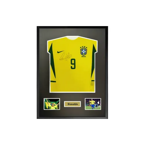 Three For Autographed Soccer Apparel Jersey With Certificate And Framing