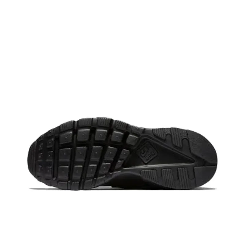 Nike Air Huarache Cushioning Slip Resistant Low Top Running Shoes Men's Black White Green-3