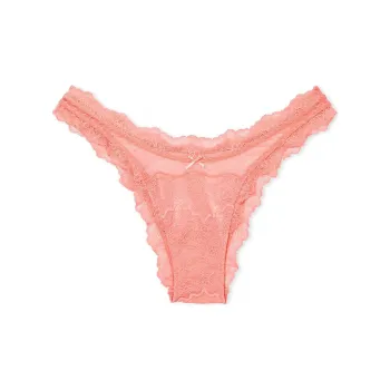 Victoria's Secret DREAM ANGELS Daisy Chain Embroidery Brazilian Panty / PB Underpants Women's 1 Pack Pink