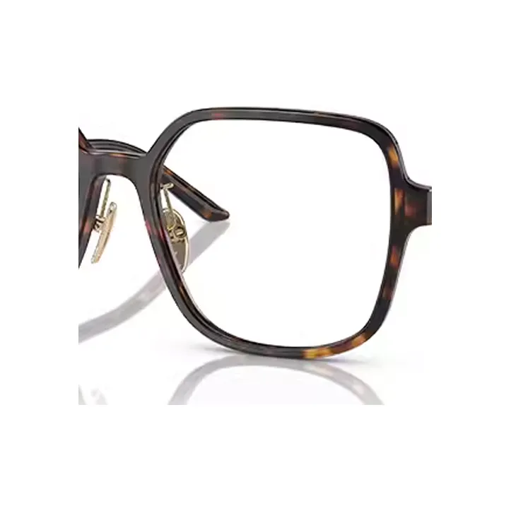 PRADA Plate Frame Irregular Shape Eyeglass Frames Unisex Tortoiseshell-2