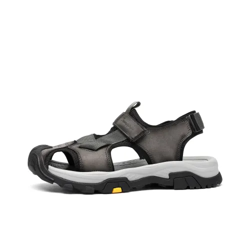 TRUMPPIPE Beach Sandals Men Gray