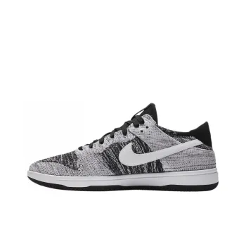 Nike Dunk Low Flyknit Warm Slip Resistant Low Top Skateboard Shoes Unisex Gray