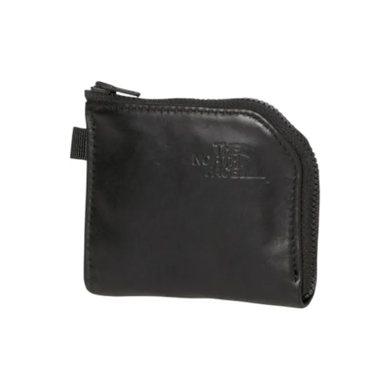 THE NORTH FACE Fabric With Cow Leather Wallet Unisex Black-0