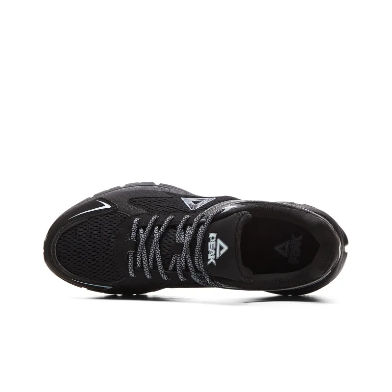 PEAK Shock Absorbers Slip Resistant, Abrasion Resistant, Breathable Low Top Running Shoes Men's Black Dove Gray-3