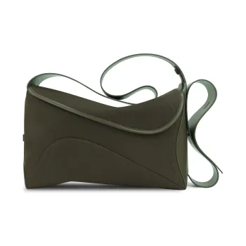 STAR TOWN Fabric Pillow Small Square Bag Shoulder Bag, Crossbody Bag Tubas Women's Moss Algae Green/Polar Black