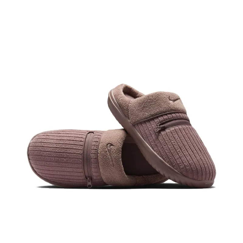 Nike Burrow Abrasion Resistant Slip Resistant Wrap toe Slippers Women's Gray Pink-3