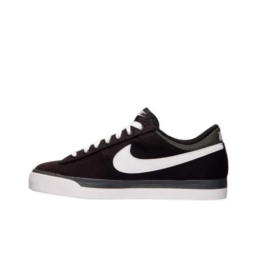 Nike Match Supreme TXT Anti-Slip Wear-Resistant Low-Top Skateboard Shoes Men's Black White
