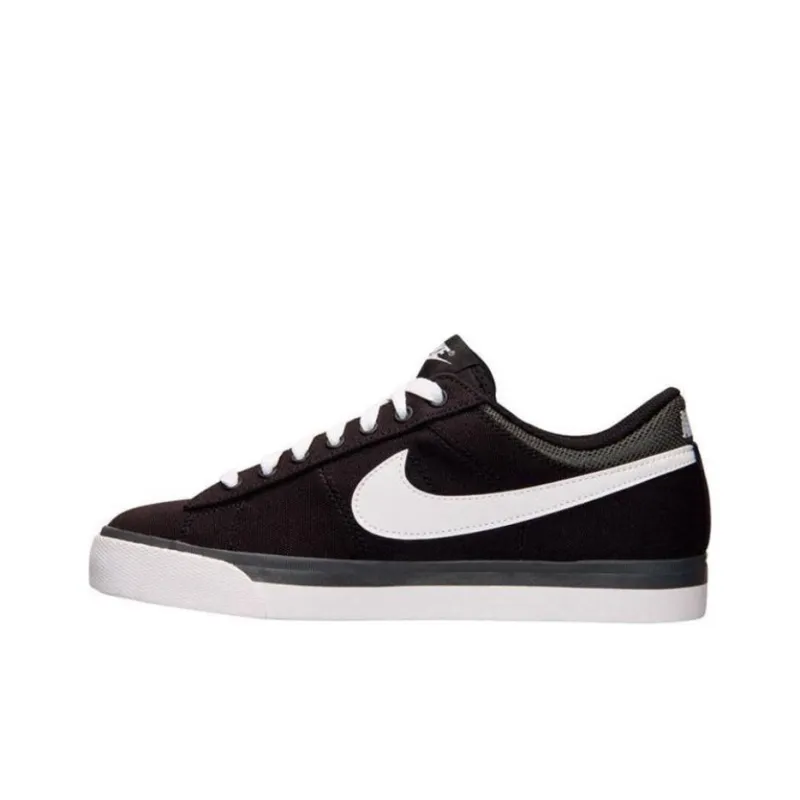 Nike Match Supreme TXT Anti-Slip Wear-Resistant Low-Top Skateboard Shoes Men's Black White-0