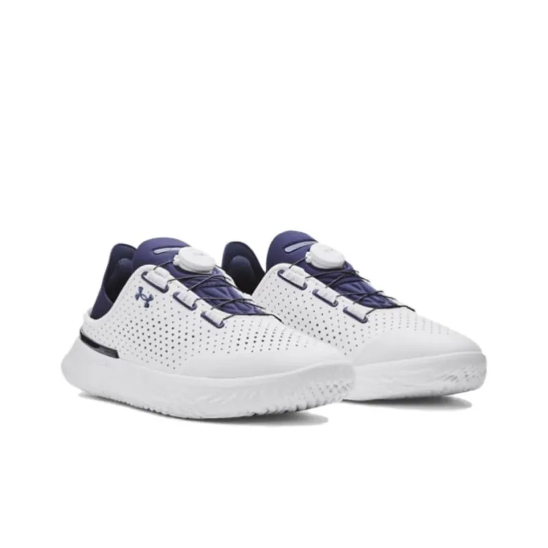 Under Armour UA SlipSpeed Anti Slip Wear Resistant Low Top Training Shoes Unisex White Purple-2