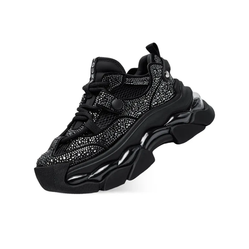 CHERYKALLY Breathable Coverage Support Low-Top Chunky Sneakers Women's-11