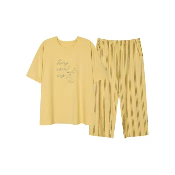 GOSO Pajama Set Women's Yellow Shades