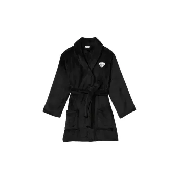 Victoria's Secret Sequin Mini Slip Dress/Pure Black Pajama Robe Women's Black