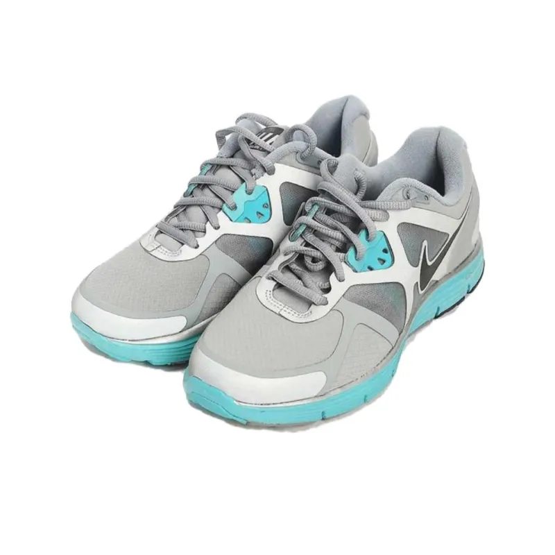 Nike Lunarglide 4 Anti-Slip Wear-Resistant Low-Top Running Shoes Men's Gray Blue-2