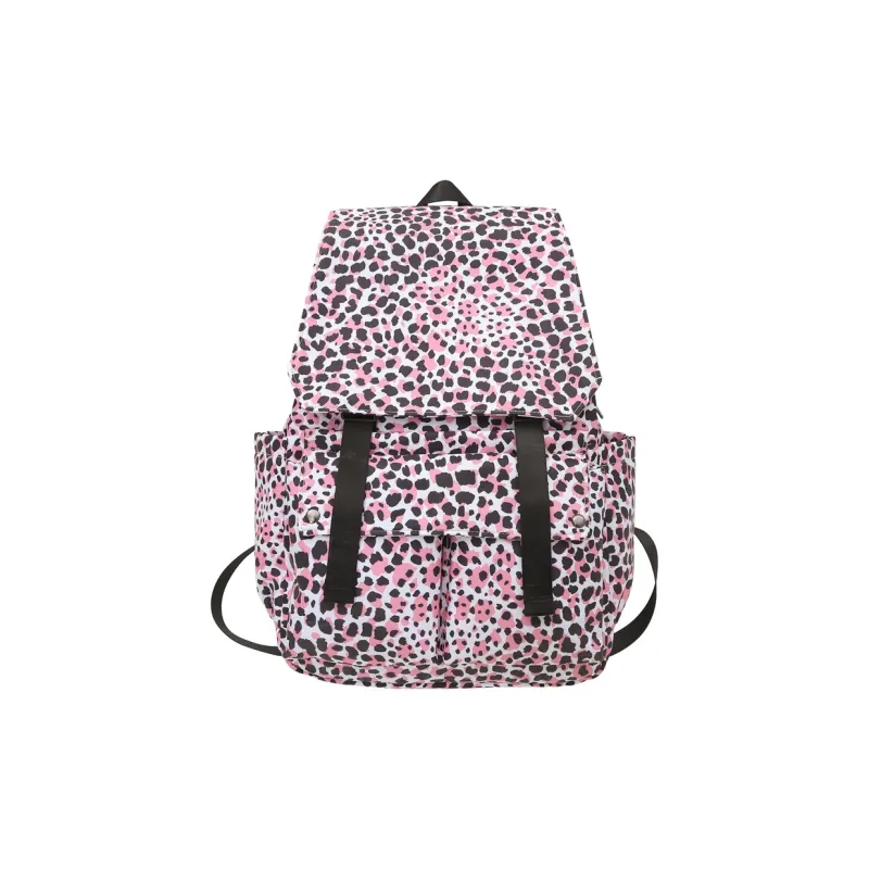 Travel Nylon Backpack Regular Unisex White/Blue/Pink-12