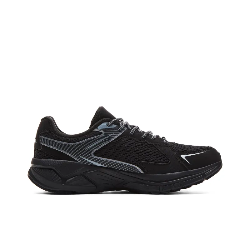 PEAK Shock Absorbers Slip Resistant, Abrasion Resistant, Breathable Low Top Running Shoes Men's Black Dove Gray-1