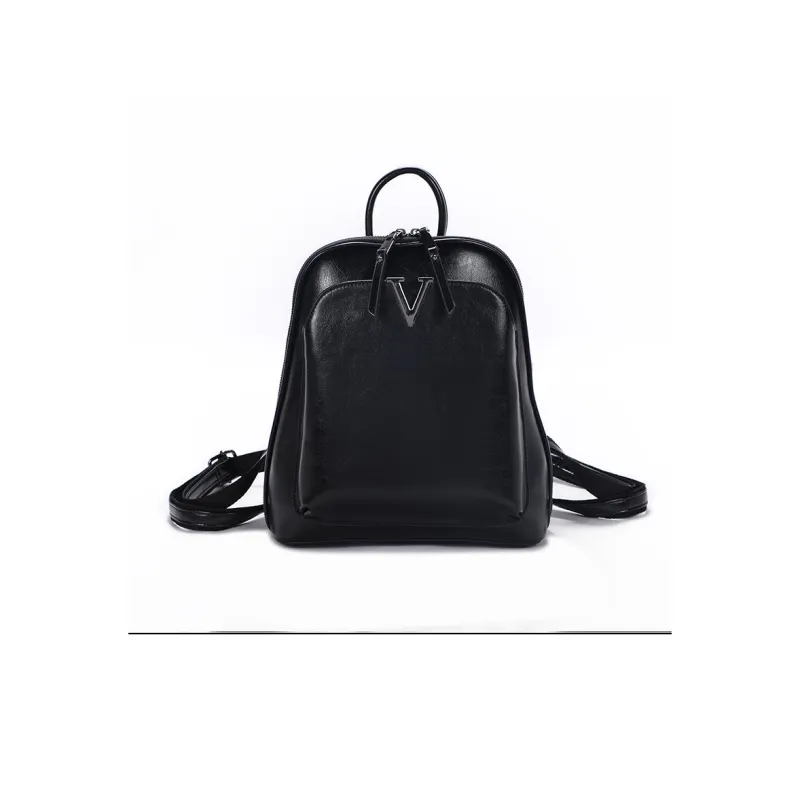H YXIANG Cow Leather Backpack Women's-12