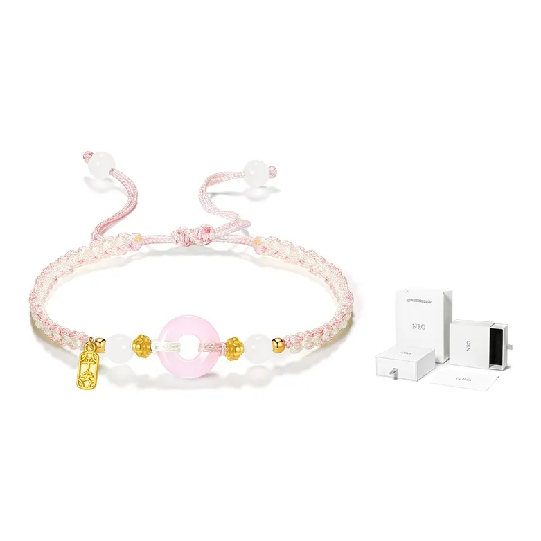 NRO Multicolor Cord Fortune Bead Bracelet Pair Unisex-1