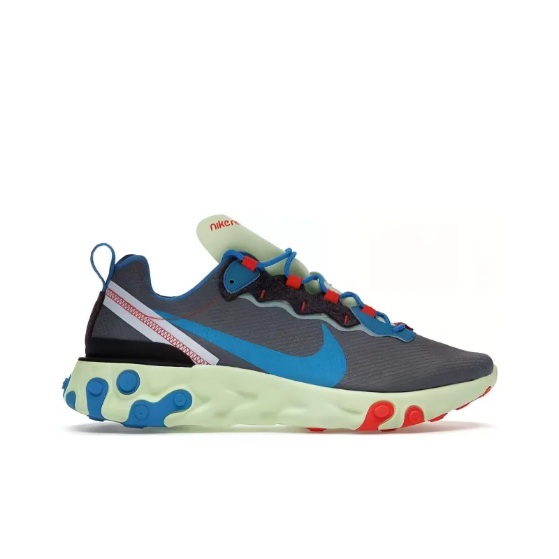 Nike React Element 55 Volt Dark Grey Photo Blue-1