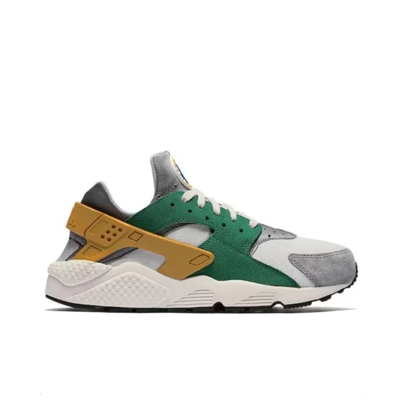 Nike Air Huarache Run Pine Green Gold Leaf-1
