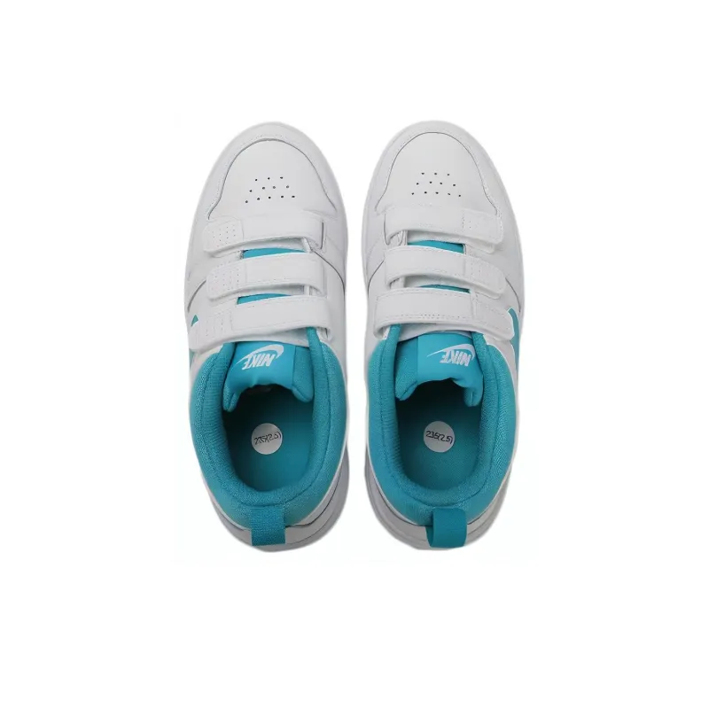 Nike Pico 5 Slip-Resistant Low-Top Skateboard Shoes Women's White Indigo Green-3