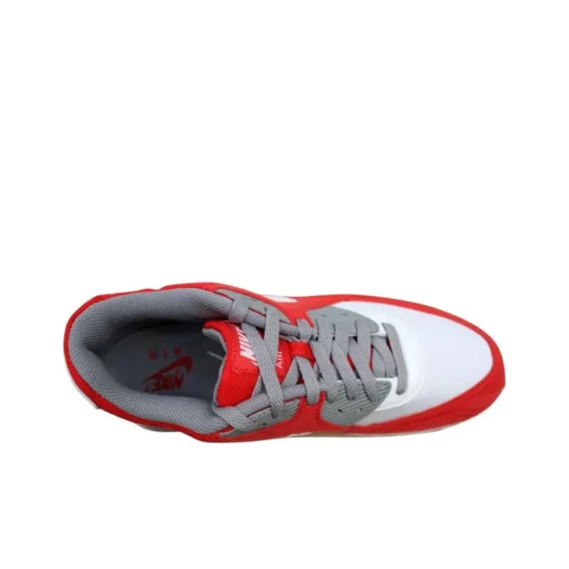 Nike Air Max 90 White/White Challenge Red Medium Grey Women's-2