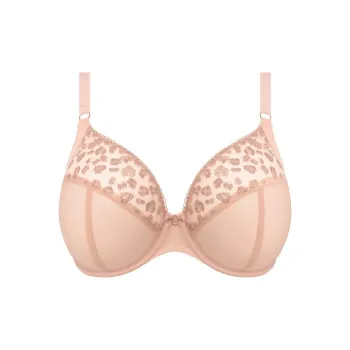 Victoria's Secret ELOMI Namrah Underwire Plunge Bra Pale Blush Bra Women's 1 Pack Sheer Blush