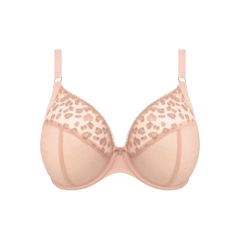 Victoria's Secret ELOMI Namrah Underwire Plunge Bra Pale Blush Bra Women's 1 Pack Sheer Blush-0