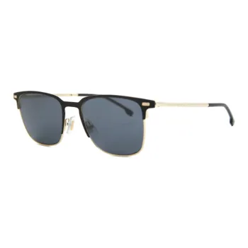 HUGO BOSS Stainless Steel Square Sunglasses Men's Gold