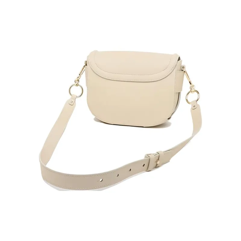 See By Chloe Leather Crossbody Bag Shoulder Bag Women's Beige-2