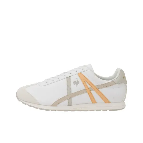 Le Coq Sportif Skateboard Shoes Unisex Low-Top White/Orange