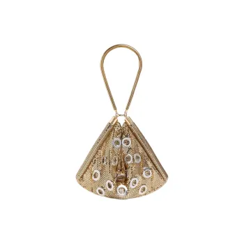 Paco Rabanne Brass Crossbody Handbags Women's Gold