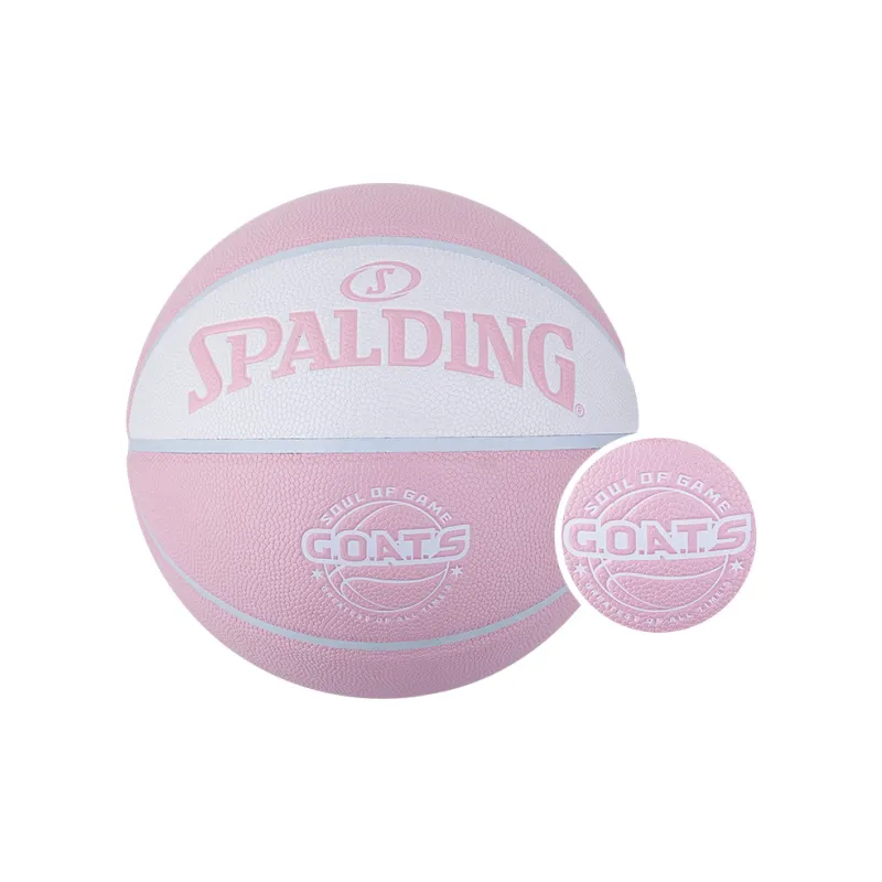 SPALDING G.O.A.T.S Flower Ball Series PU Basketball Pink White Size 7 Ball Training Unisex-0