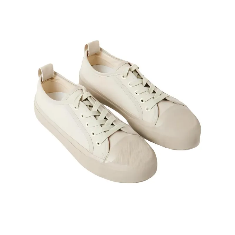 STUDIO NICHOLSON Byrd Low-Top Canvas Shoes Unisex Ecru-2