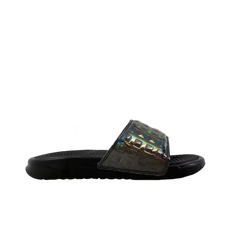 Nike Benassi Jdi Ultra Premium Black/Black Silver Women's-1