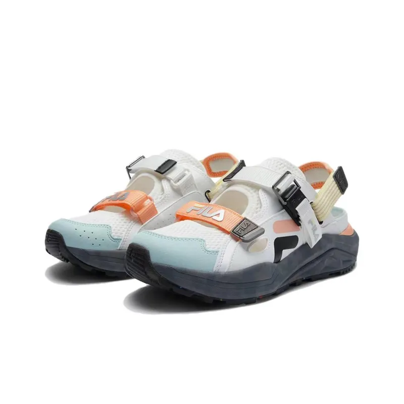 FILA KIDS Slip Resistant Shock Absorbers Children's Sandals White Blue Unisex-3