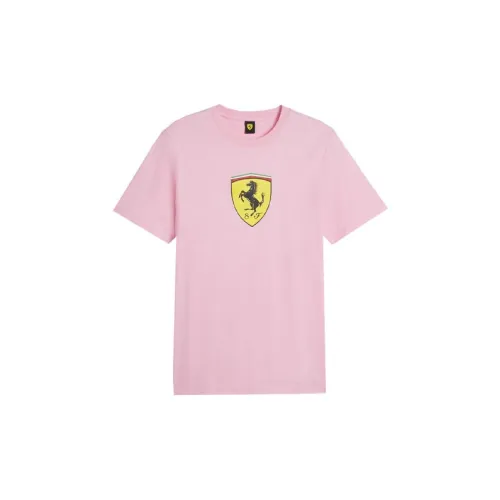 PUMA Ferrari Car Enthusiast Series T-Shirts Men Pink