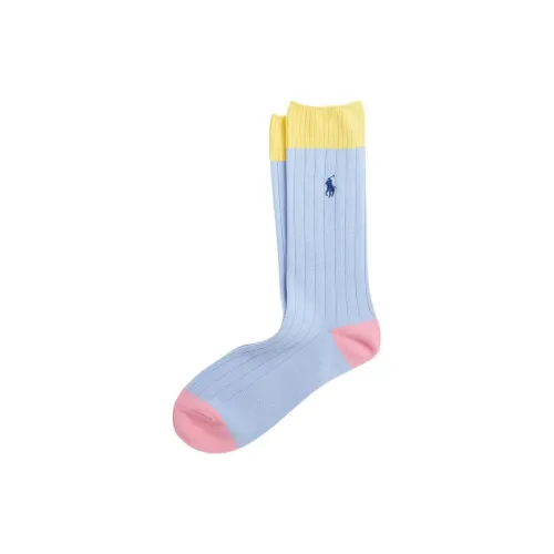 Polo Ralph Lauren SS24 Knee-High Socks Men's 1 Pack Hyacinth Blue