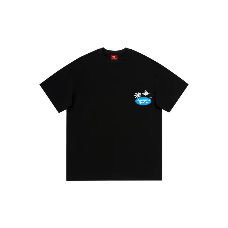 AQUAPROS T Shirts Unisex Black-1