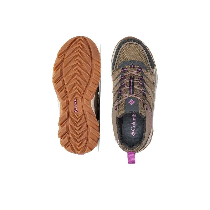 Columbia Anti Slip Wear Resistant Low Top Hiking Shoes Women's Brown-3