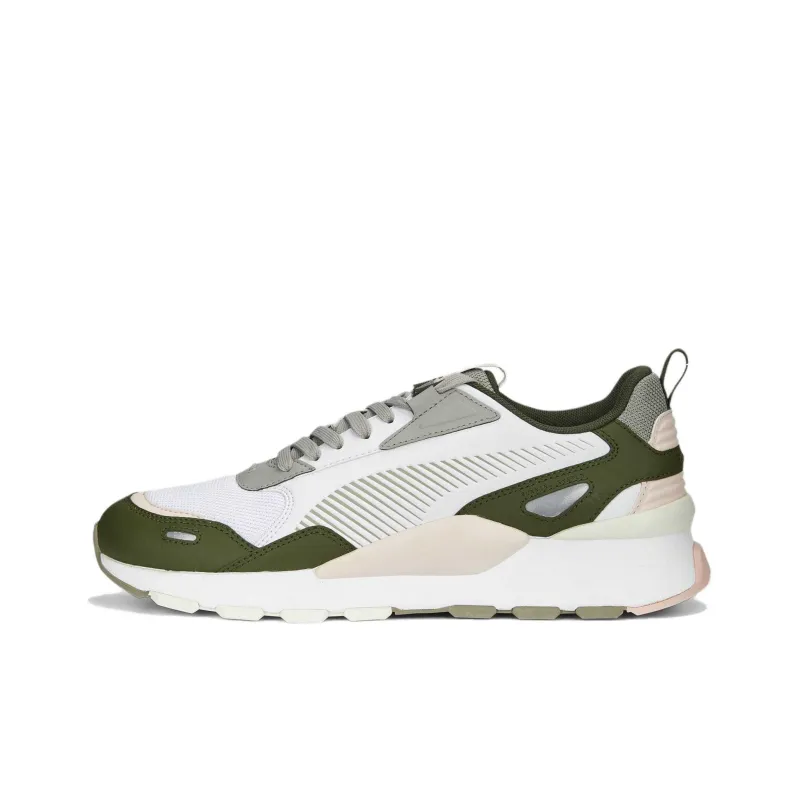 PUMA RS 3.0 RS 3.0 Synth Pop Slip-Resistant Low-Top Casual Shoes Unisex White Green-0