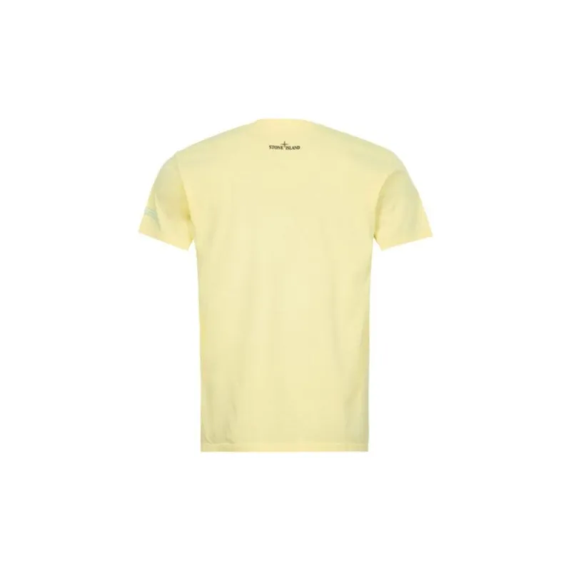 STONE ISLAND T Shirt Men's Light Yellow-1