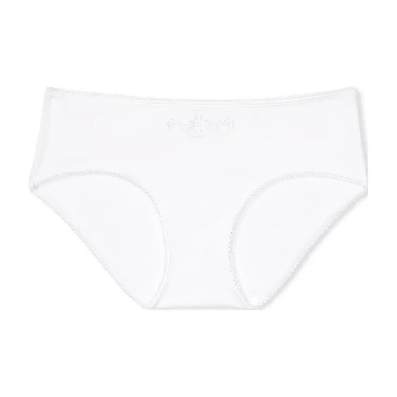 Victoria's Secret PINK Stretch Cotton Hiphugger Panty/Vs White Underpants Women's 1 Pack White-0