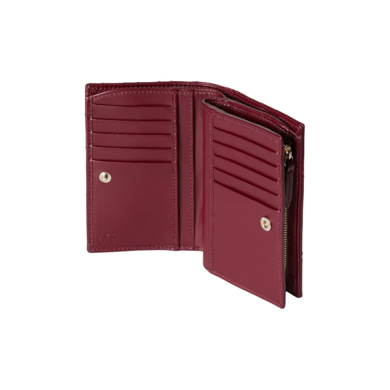 GUCCI GG Marmont Leather Wallet Women's Red-3
