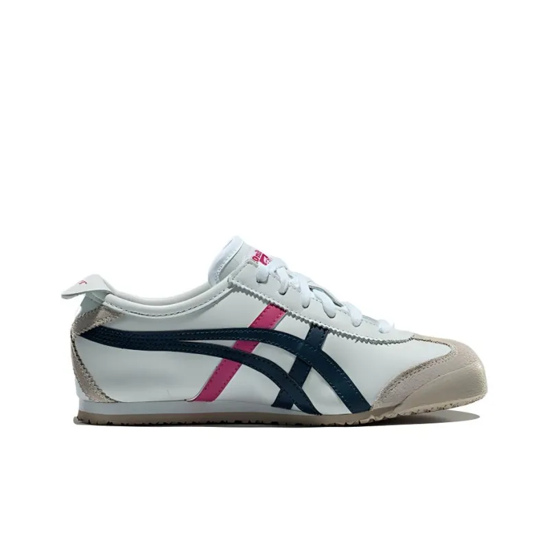 Onitsuka Tiger MEXICO 66 Slip Resistant Low Top Casual Shoes Unisex White Red-1